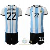 Maglia ufficiale Argentina Lautaro Martinez 22 Casa Mondiali 2022 per Bambino